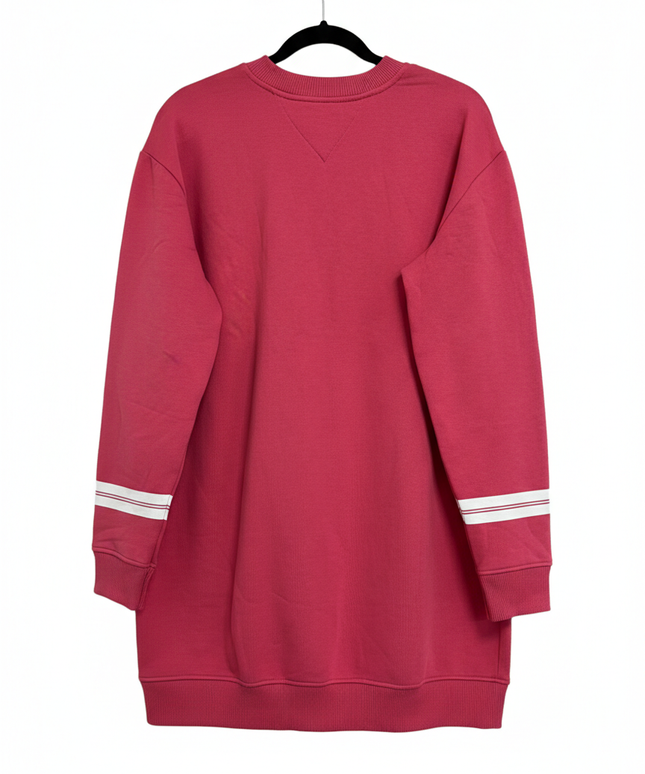 Tommy Jeans Pink Embroidered Logo Longline Sweatshirt