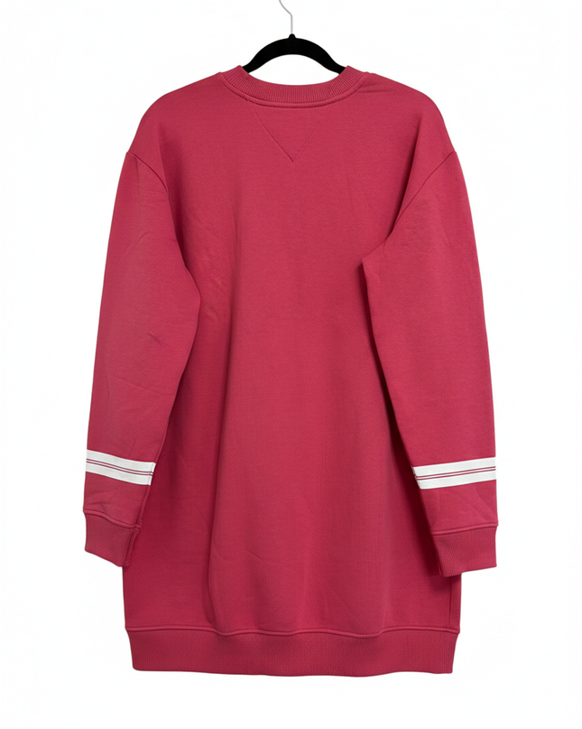 Tommy Jeans Pink Embroidered Logo Longline Sweatshirt
