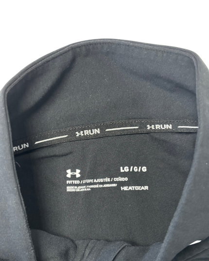 Under Armour HeatGear Black Half-Zip Running Pullover - M