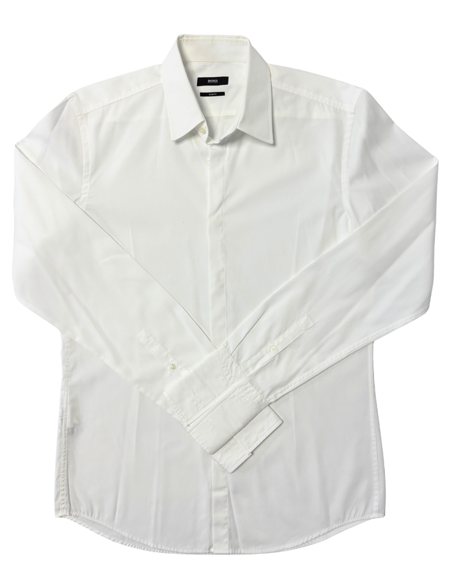 Hugo Boss White Slim Fit Dress Shirt