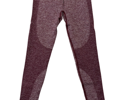 Gymshark Energy Seamless Maroon Logo Waistband Leggings