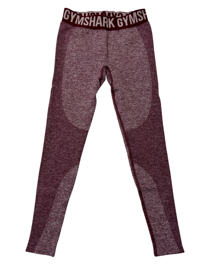 Gymshark Energy Seamless Maroon Logo Waistband Leggings