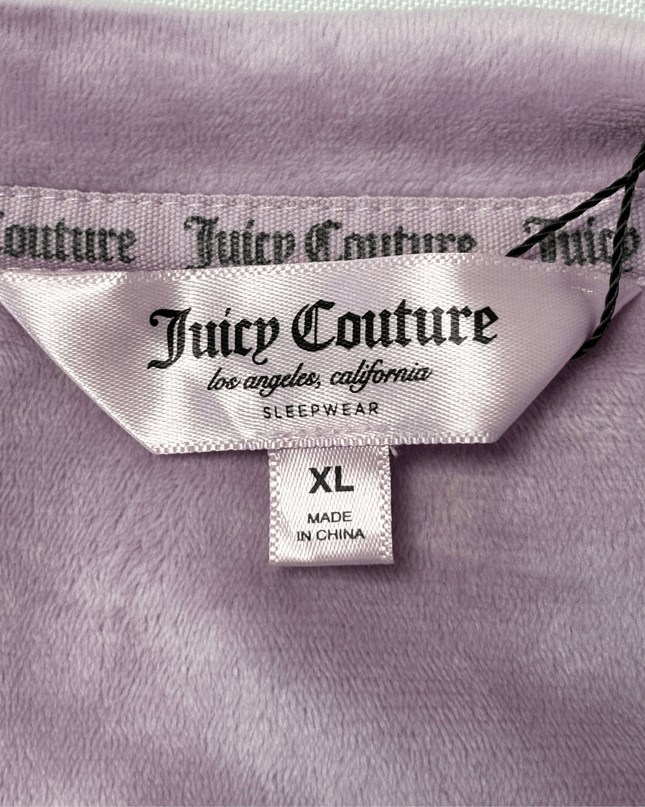 Juicy Couture Lavender Velour Crystal "Juicy" Sweatshirt