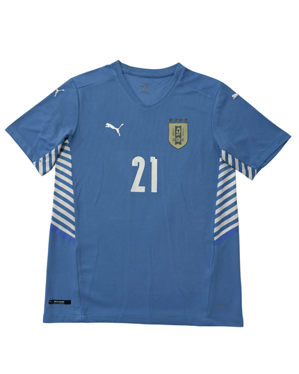 Uruguay 2021-22 Copa América Home Football Jersey - Cavani #21