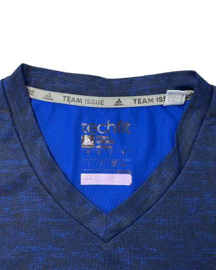 Adidas TechFit Team Issue Royal Blue Long-Sleeve Compression Top - M
