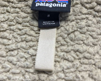 Patagonia Khaki Quarter-Zip Deep-Pile Fleece Jacket