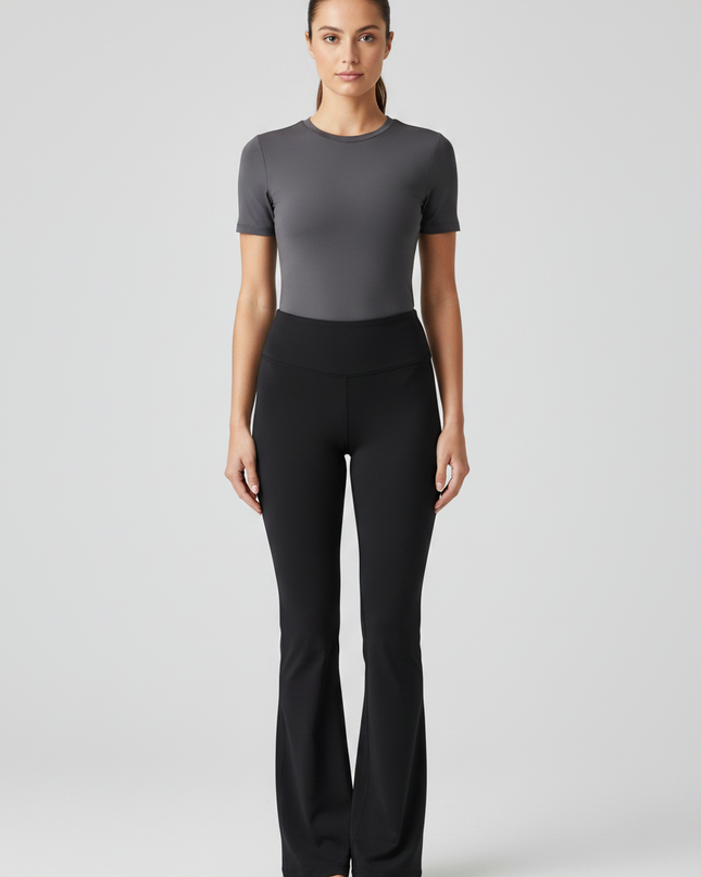 Lululemon Black High-Rise Flared Yoga Pants