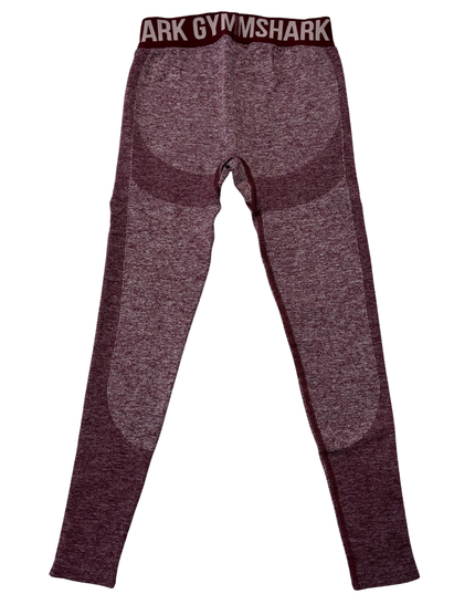 Gymshark Energy Seamless Maroon Logo Waistband Leggings