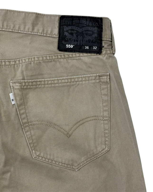 Levi's 559 Khaki/Tan Relaxed Straight Fit Chino Style Pants