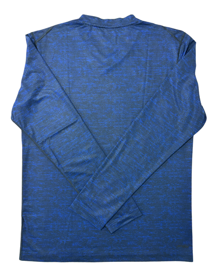Adidas TechFit Team Issue Royal Blue Long-Sleeve Compression Top - M