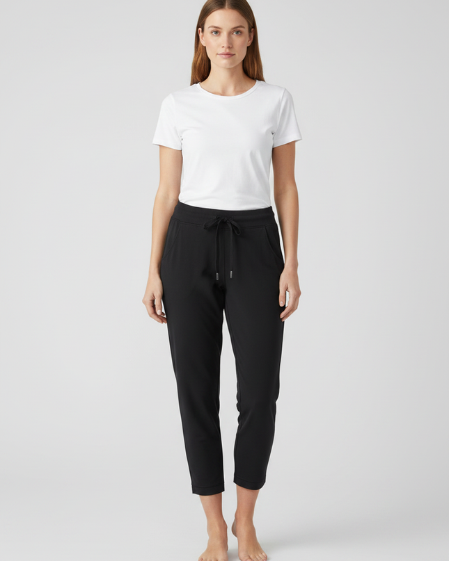 lululemon Black Tapered Drawstring Active Pants