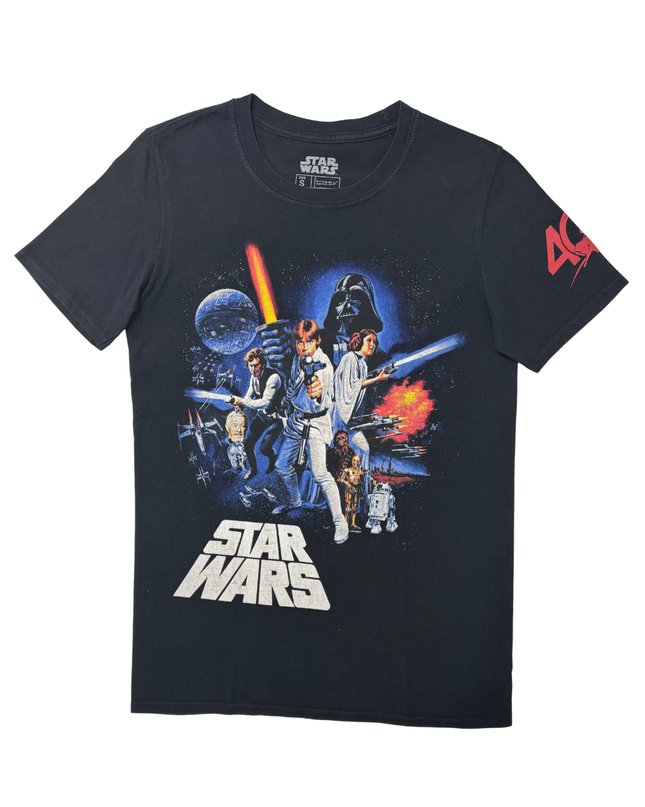 Star Wars 40th Anniversary Original Trilogy Poster Black T-Shirt
