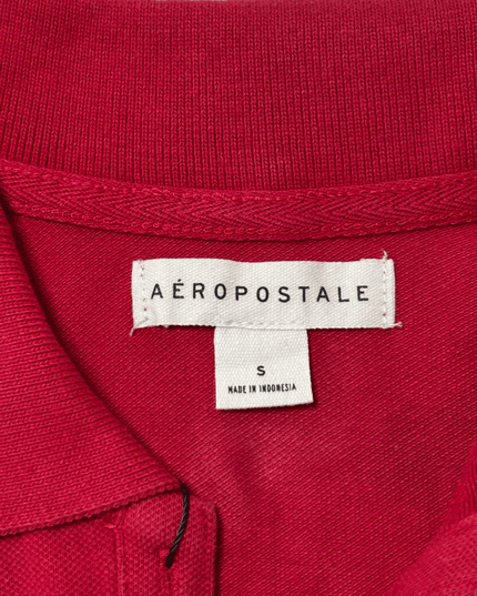 Aéropostale A87 Ruby Red Pique Polo Shirt