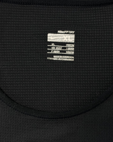 Nike Fit Dry Black & Neon Yellow Running T-Shirt