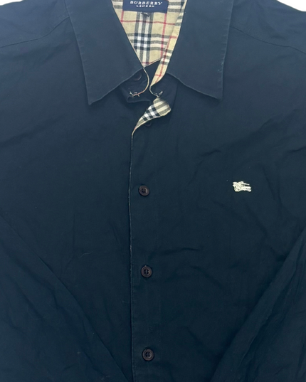 Burberry Black Button Up Shirt - M