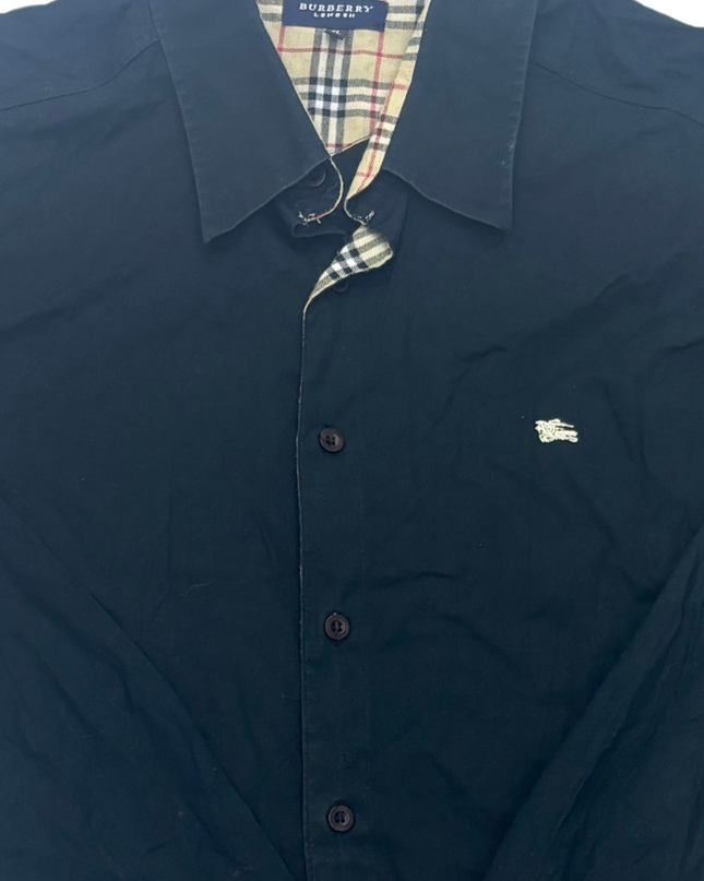 Burberry Black Button Up Shirt - M