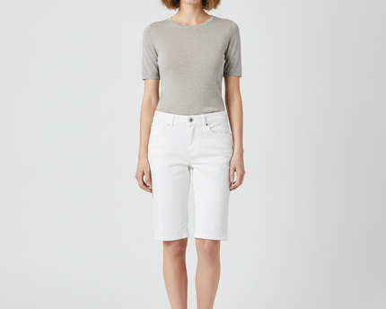 Levi's White Classic Bermuda Shorts