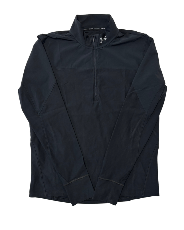 Under Armour HeatGear Black Half-Zip Running Pullover - M