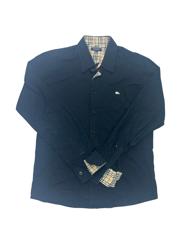 Burberry Black Button Up Shirt - M