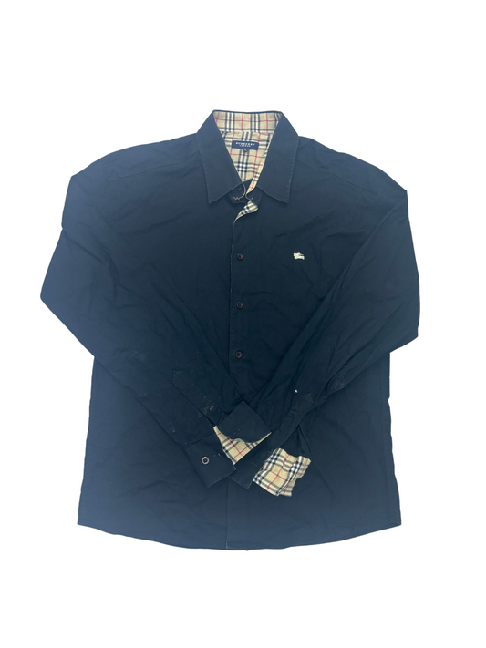 Burberry Black Button Up Shirt - M