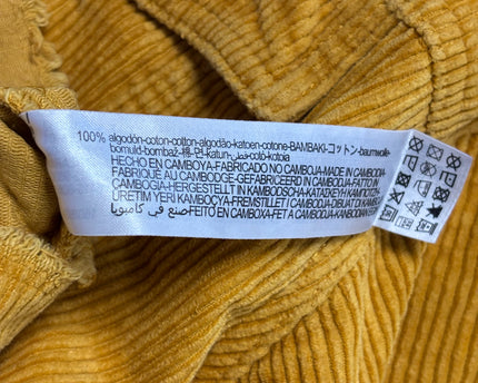 Zara Mustard Yellow Oversized Corduroy Jacket