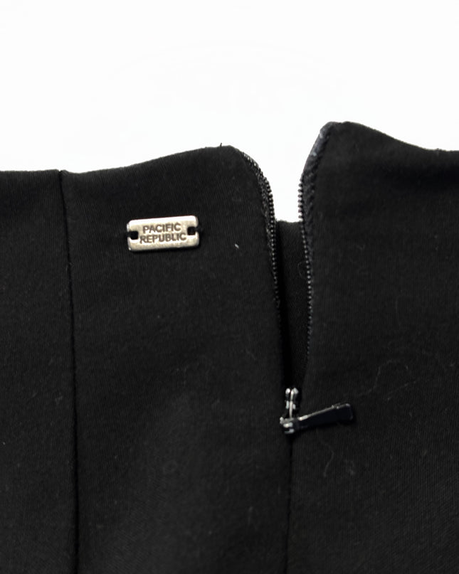 Pull&Bear Pacific Republic Black Pleated Mini Skirt