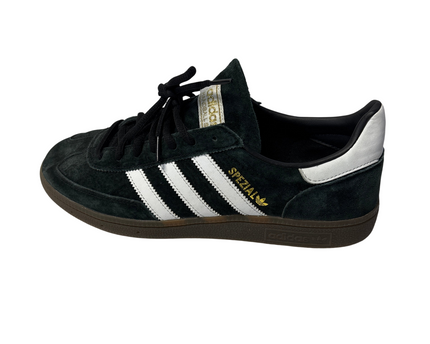 Adidas Black Three-Stripes Suede Sneakers