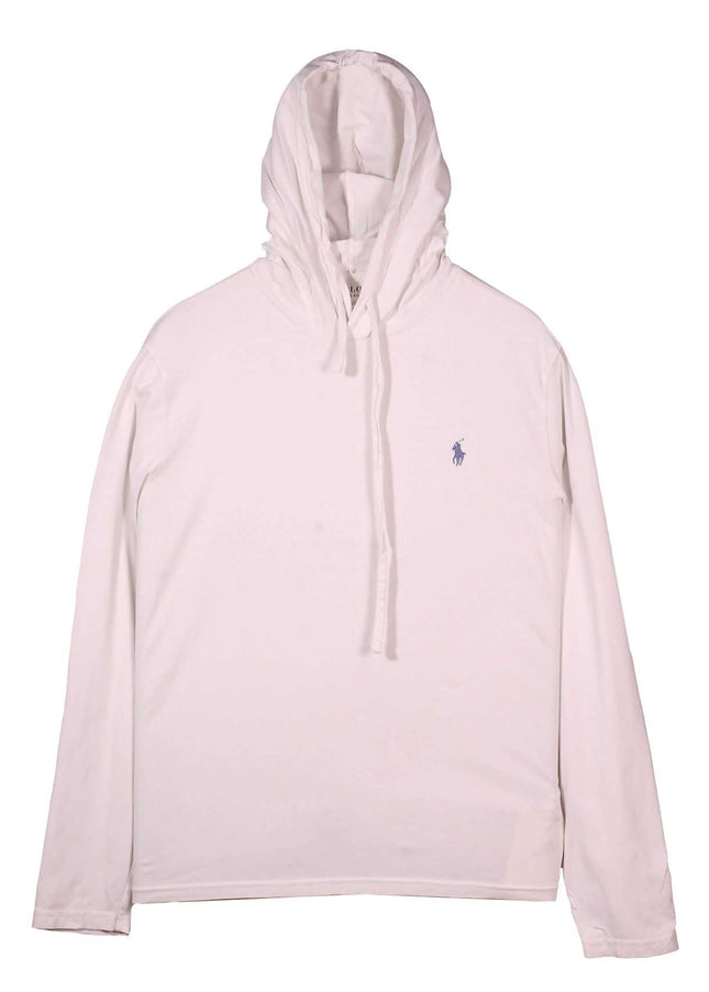 Ralph Lauren Lightweight Double Knit White Hoodie