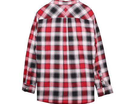 Chaps Button Up Geometric Plaid Cotton Blend Shirt
