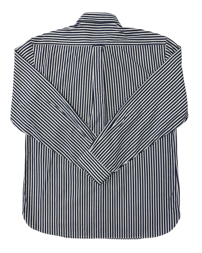 GANT Banker Stripe Navy & White Button-Down Shirt