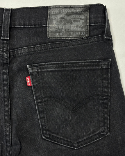 Levi's 510 Skinny Fit Faded Black Stretch Jeans