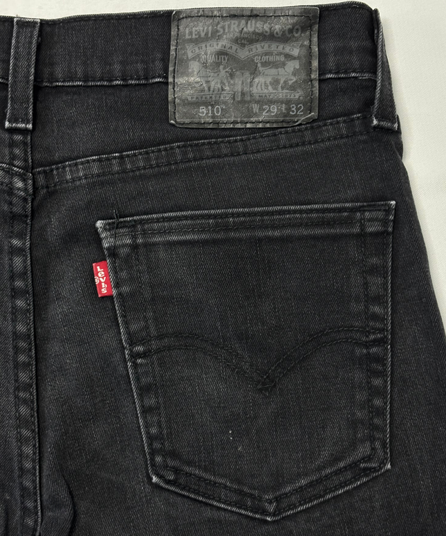 Levi's 510 Skinny Fit Faded Black Stretch Jeans