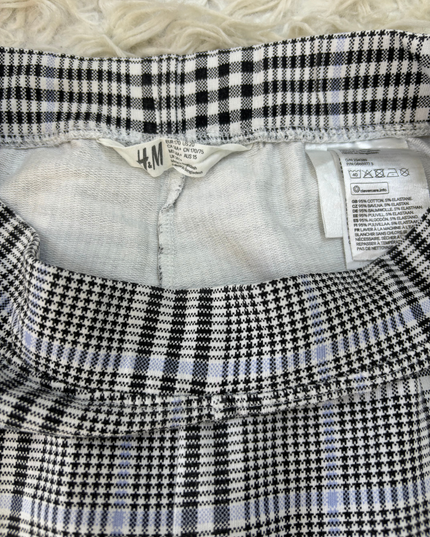 HnM Monochrome Plaid Stretch Pants - XS