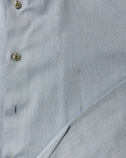 Calvin Klein Light Blue Fitted Dress Shirt