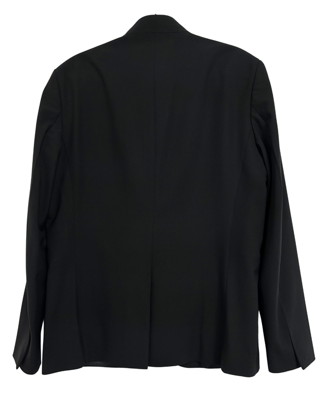 ZARA MAN Black Minimalist Zip-Up Blazer Jacket