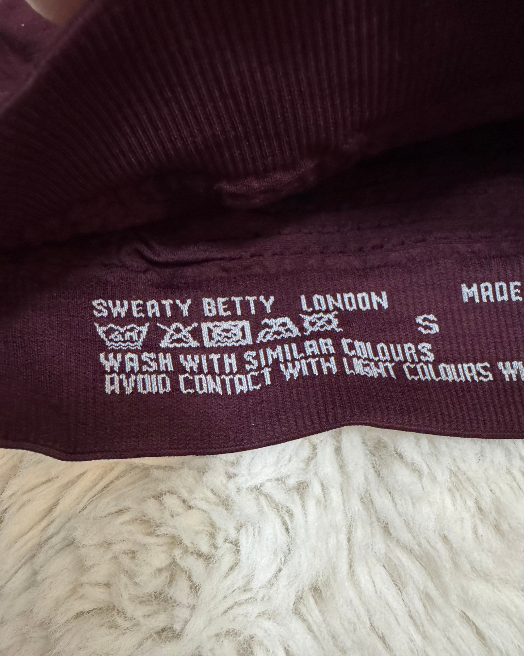 SweatyBetty Maroon Sports Top - XS