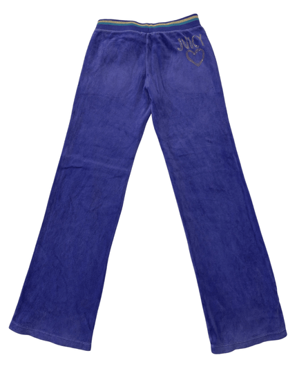 Juicy Couture Royal Blue Velour Heart Logo Track Pants