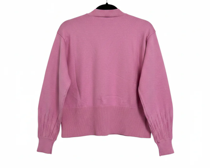 Y.A.S Pink Crew Neck Ribbed Hem Knit Sweater W/Tags