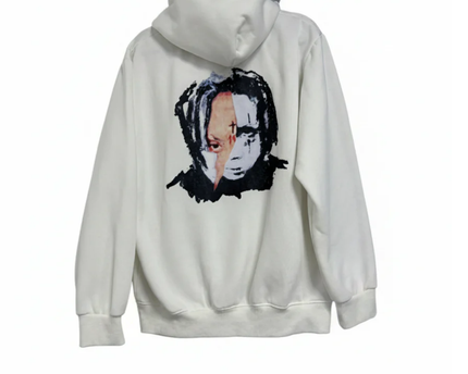 Revenge White Trippie Redd Portrait Graphic Hoodie