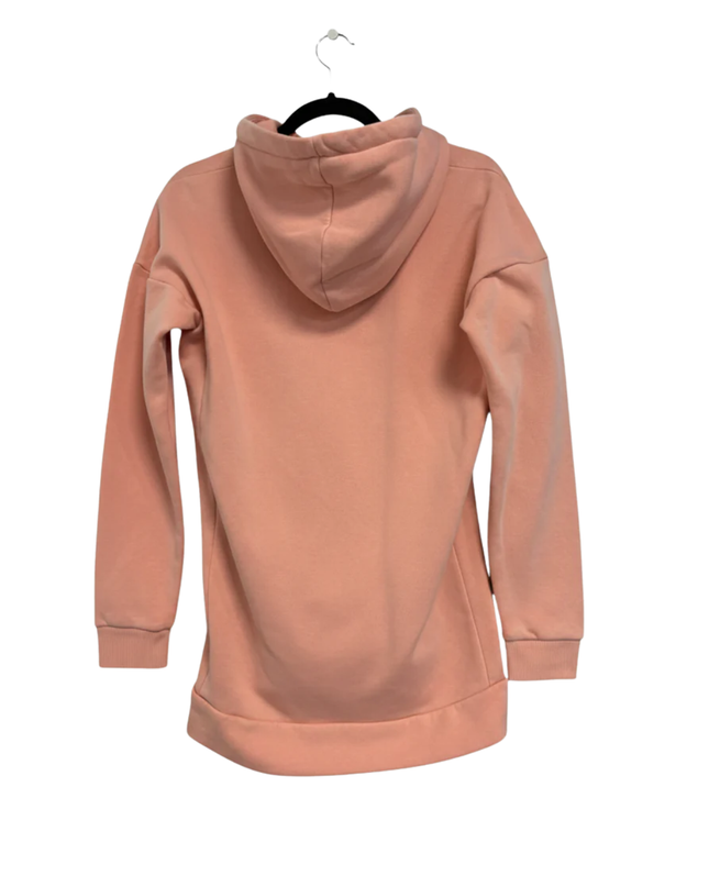 Adidas Pink Tonal Logo Pullover Hoodie