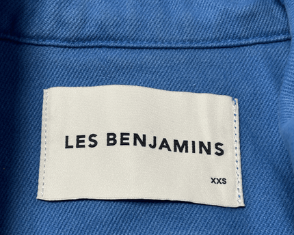 Les Benjamins Distressed Blue Denim Sleeveless Jacket