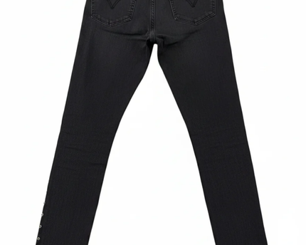 Levi's Black Mile High Super Skinny Studded Jeans