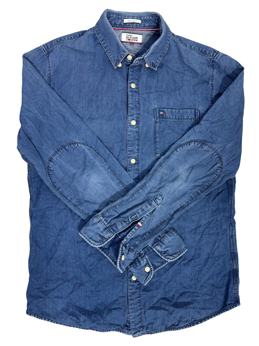 Tommy Hilfiger Denim Blue Button Down Shirt - M