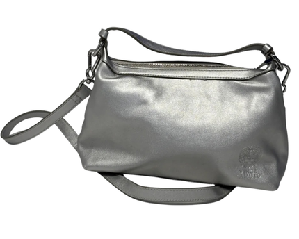 Vince Camuto Silver Rhinestone Embellished Evening Bag