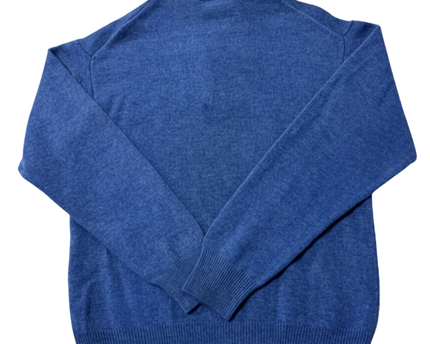 GANT Blue Quarter-Zip Lambswool Sweater