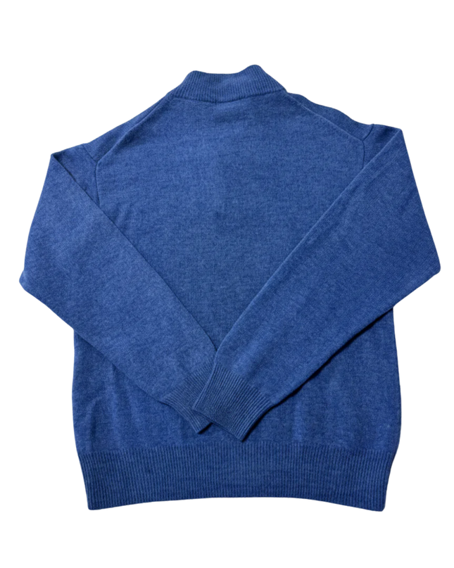 GANT Blue Quarter-Zip Lambswool Sweater