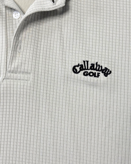 Callaway Golf California Collection Beige Textured Polo Shirt