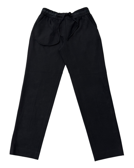 Zara Basic Black Drawstring Waist Trousers
