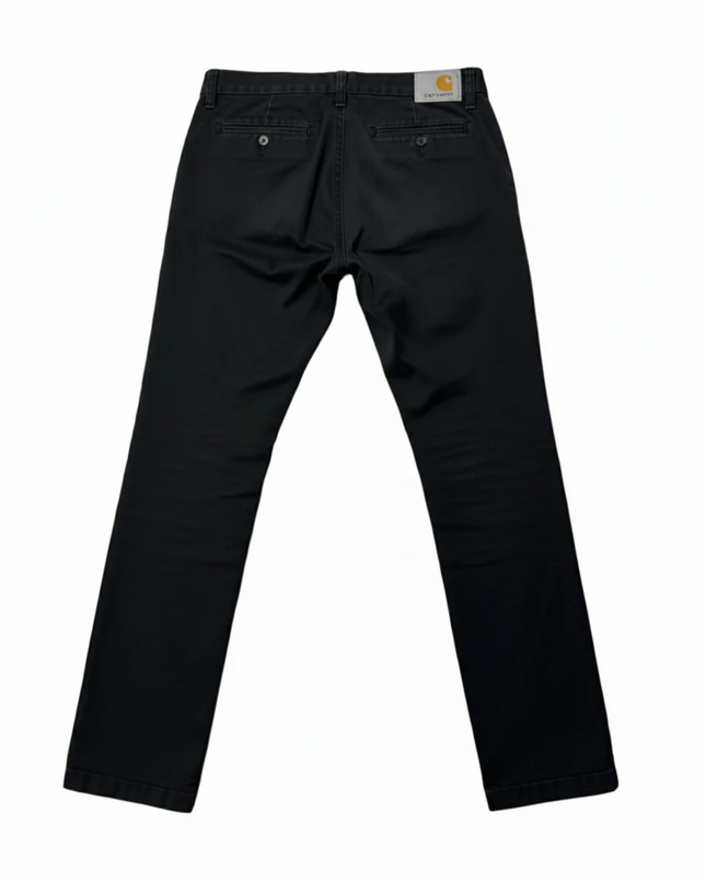 Carhartt WIP Black Sid Pant Slim Fit Chinos