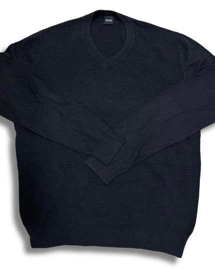 Hugo Boss Cotton Wool Black Sweater - M